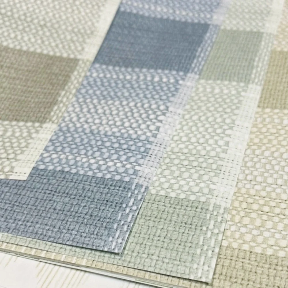 8 Large Woven & Diamond Patterned Wallpaper sheets Samples - About 17.5”x16”
